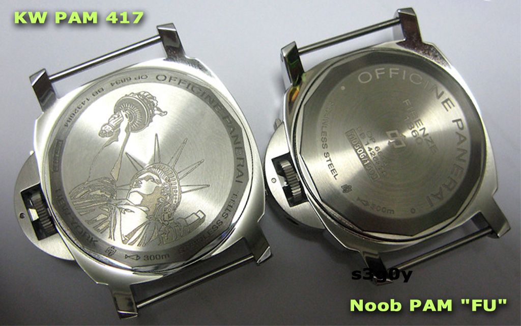 PAM Luminor 44mm CASE SETS Noob vs. KW vs. H maker ALE Klockis